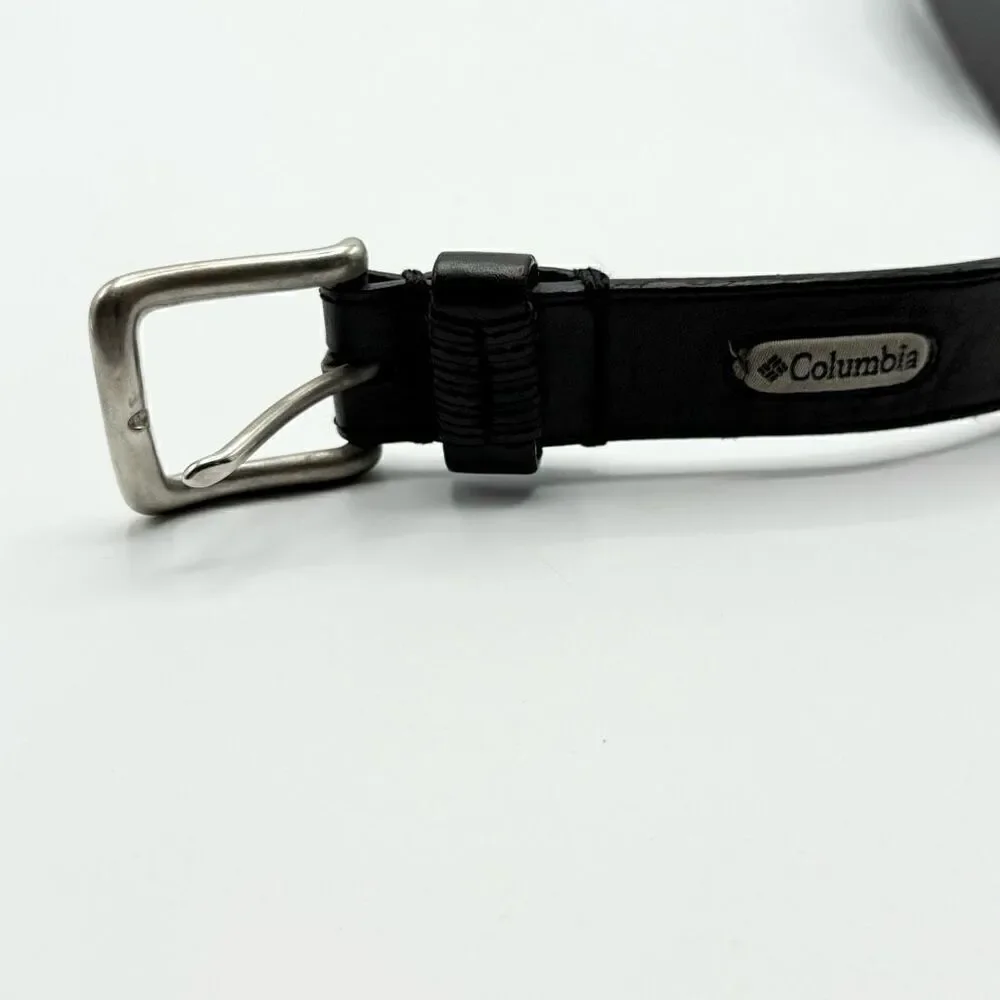 Columbia black brown leather belt - Men’s 38